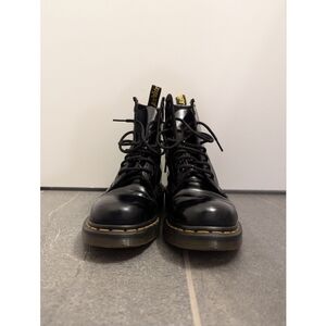 Doc Martens 1460 Smooth Leather, Lace  Up Boots, Unisex, Adult, Black